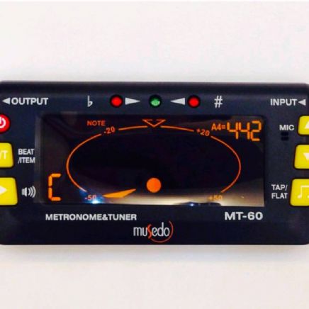 Musedo MT-60 3合1 調音器 節拍器 MT60 (含調音夾 、電池)
