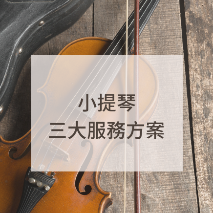 小提琴三大服務方案說明